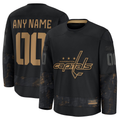 Ddoa Custom W.Capitals Black 2024 Military Appreciation Practice Jerseys