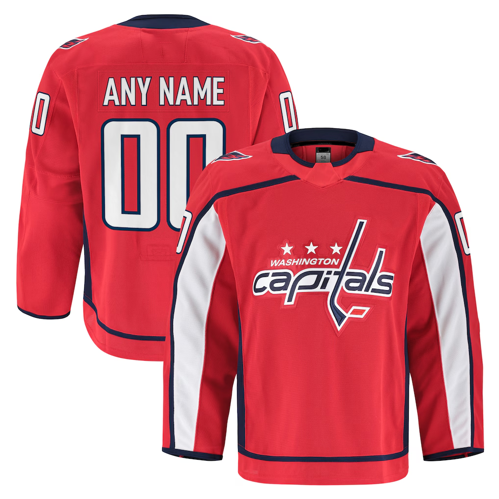 Ddoa Custom W.Capitals Red Home Authentic Pro Jerseys