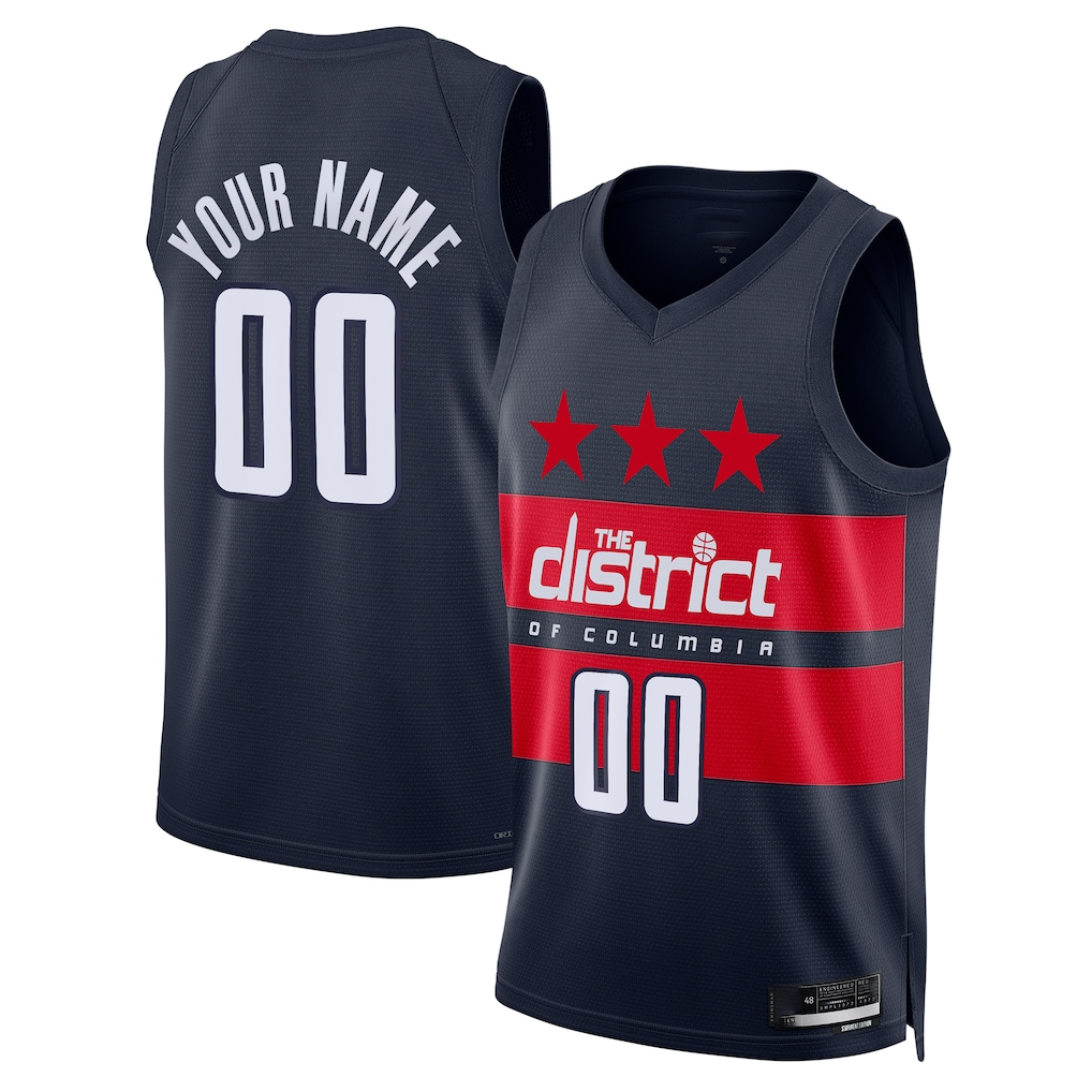 Ddoa Custom W.Wizards Navy 2024-25 Swingman Jerseys - Statement Edition