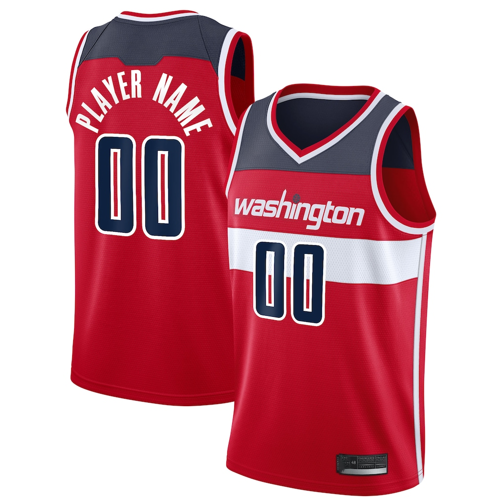 Ddoa Custom W.Wizards Red 2020-21 Swingman Jerseys - Icon Edition