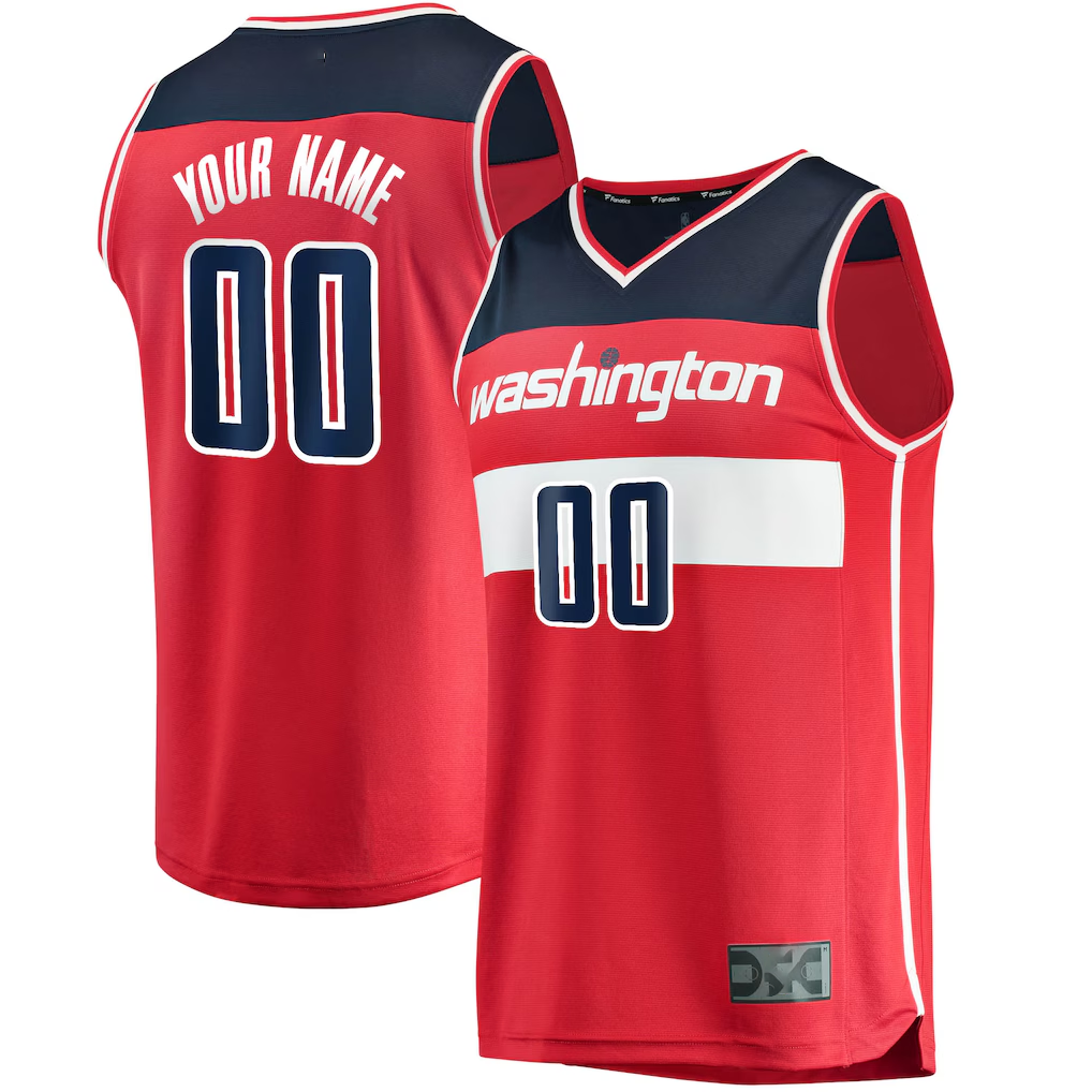Ddoa Custom W.Wizards Red Fast Break Replica Jerseys - Icon Edition