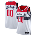 Ddoa Custom W.Wizards White Swingman Jerseys - Association Edition