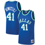 Ddoa D.Mavericks #41 Dirk Nowitzki Mitchell & Ness Blue 199899 Hardwood Classics Swingman Jerseys