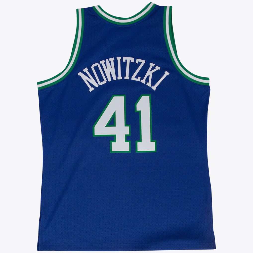 Ddoa D.Mavericks #41 Dirk Nowitzki Road 1998-99 Mitchell & Ness Swingman Stitched Jerseys