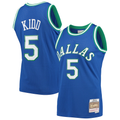 Ddoa D.Mavericks #5 Jason Kidd Mitchell & Ness Blue 1994-1995 Hardwood Classics Swingman Jerseys