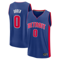 Ddoa D.Pistons #0 Jalen Duren  Blue Fast Break Replica Jerseys - Icon Edition