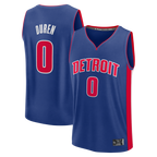 Ddoa D.Pistons #0 Jalen Duren  Blue Fast Break Replica Jerseys - Icon Edition