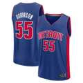 Ddoa D.Pistons #55 Duncan Robinson  Blue Fast Break Jerseys - Icon Edition