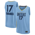 Ddoa M.Grizzlies #17 Yuki Kawamura Light Blue Fast Break Replica Player Stitched Jerseys- Statement Edition