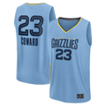 Ddoa M.Grizzlies #23 Cedric Coward Light Blue Fast Break Replica Player Stitched Jerseys- Statement Edition