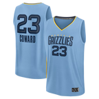 Ddoa M.Grizzlies #23 Cedric Coward Light Blue Fast Break Replica Player Stitched Jerseys- Statement Edition
