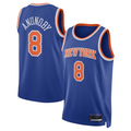 Ddoa NY.Knicks #8 OG Anunoby Blue Swingman Jerseys - Icon Edition