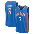 Ddoa OC.Thunder #3 Jared McCain Blue Fast Break Replica Stitched Jerseys - Icon Edition