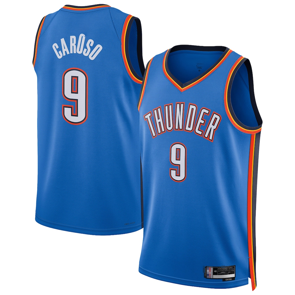Ddoa OC.Thunder #9 Alex Caruso Blue Swingman Stitched Jerseys - Icon Edition