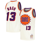 Ddoa P.Sunss #13 Steve Nash Mitchell & Ness Cream Chainstitch Swingman Jerseys