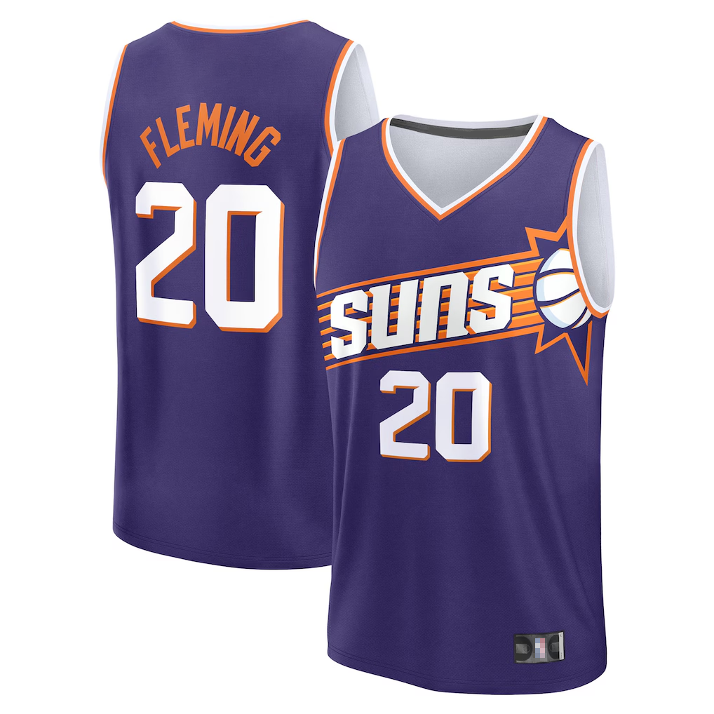 Ddoa P.Sunss #20 Rasheer Fleming Fanatics Purple Fast Break Replica Jerseys - Icon Edition