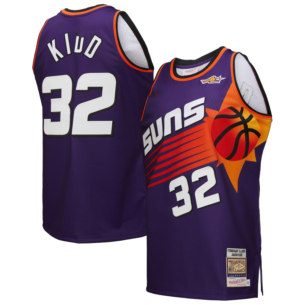 Ddoa P.Sunss #32 Jason Kidd Mitchell & Ness Purple 2000 All-Star Game Authentic Jerseys