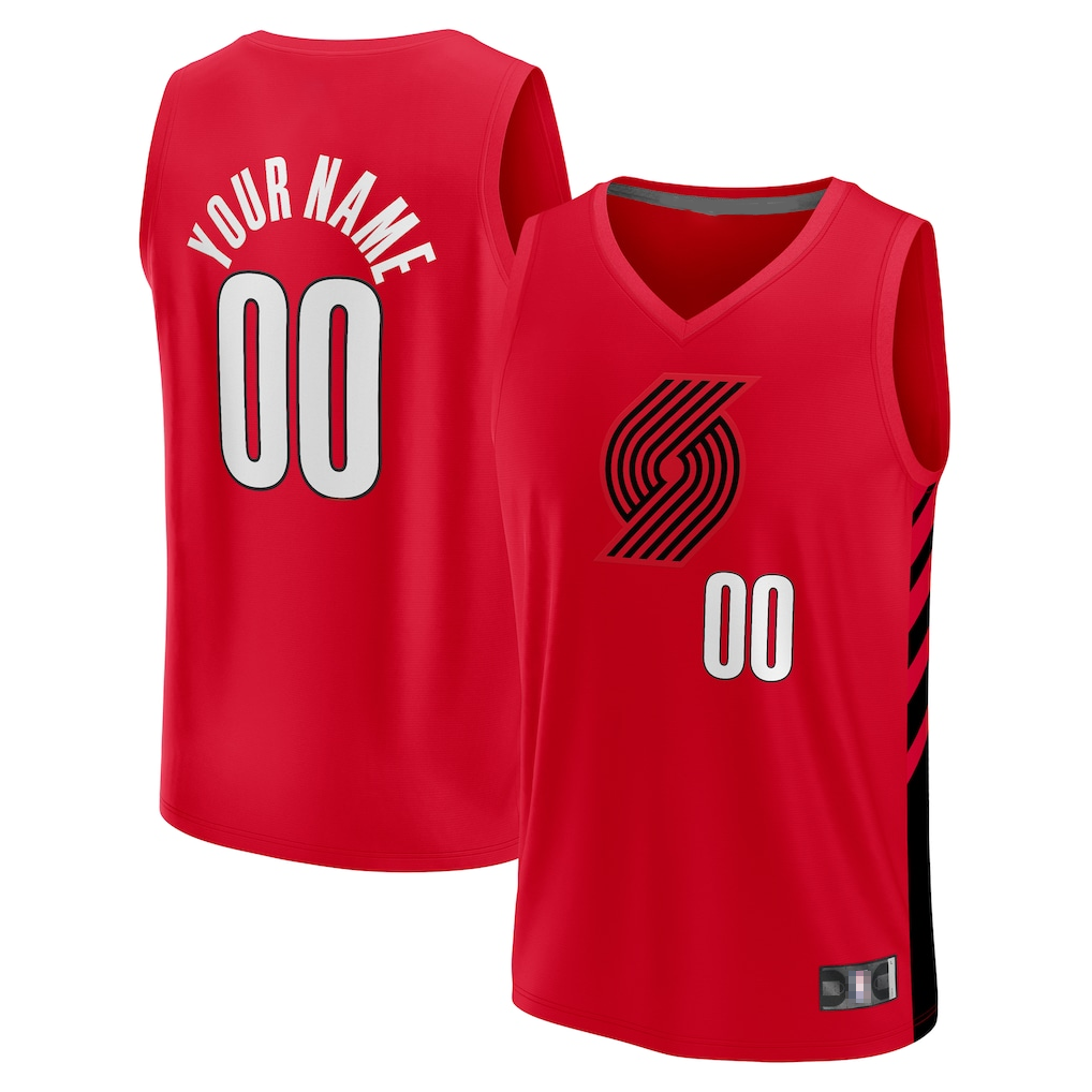 Ddoa PT.Blazers Fanatics Red Fast Break Replica Jerseys - Statement Edition