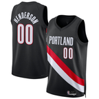 Ddoa PT.Blazers #00 Scoot Henderson Black Swingman Jerseys - Icon Edition