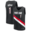 Ddoa PT.Blazers #1 Ja Morant Fanatics Black Fast Break Jerseys - Icon Edition