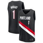 Ddoa PT.Blazers #1 Ja Morant Fanatics Black Fast Break Jerseys - Icon Edition