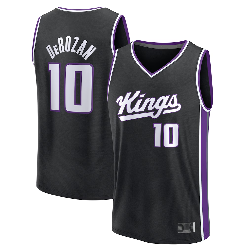Ddoa S.kings #10 DeMar DeRozan Fanatics Black Fast Break Replica Player Jerseys - Icon Edition