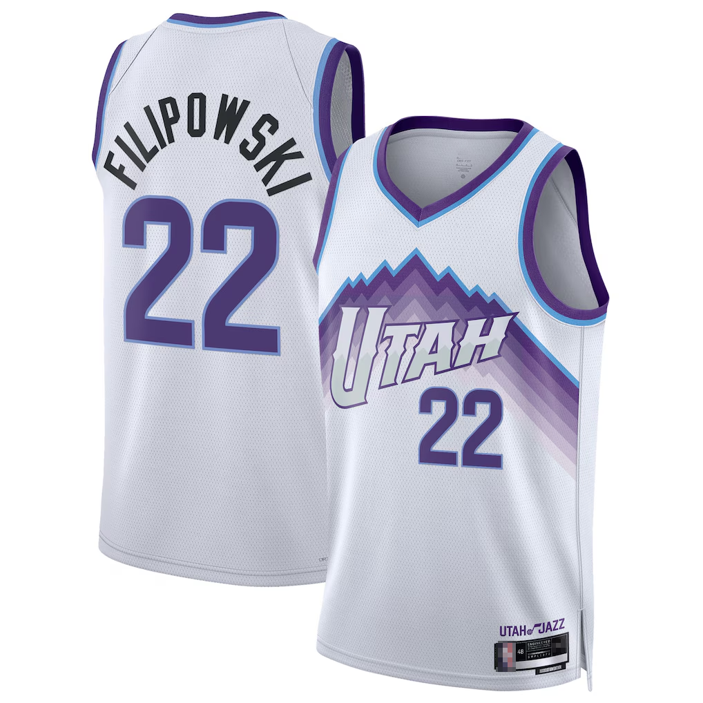 Ddoa U.Jazz #22 Kyle Filipowski White Swingman Jerseys - Association Edition