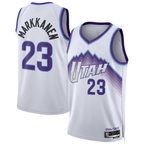 Ddoa U.Jazz #23 Lauri Markkanen White Swingman Jerseys - Association Edition