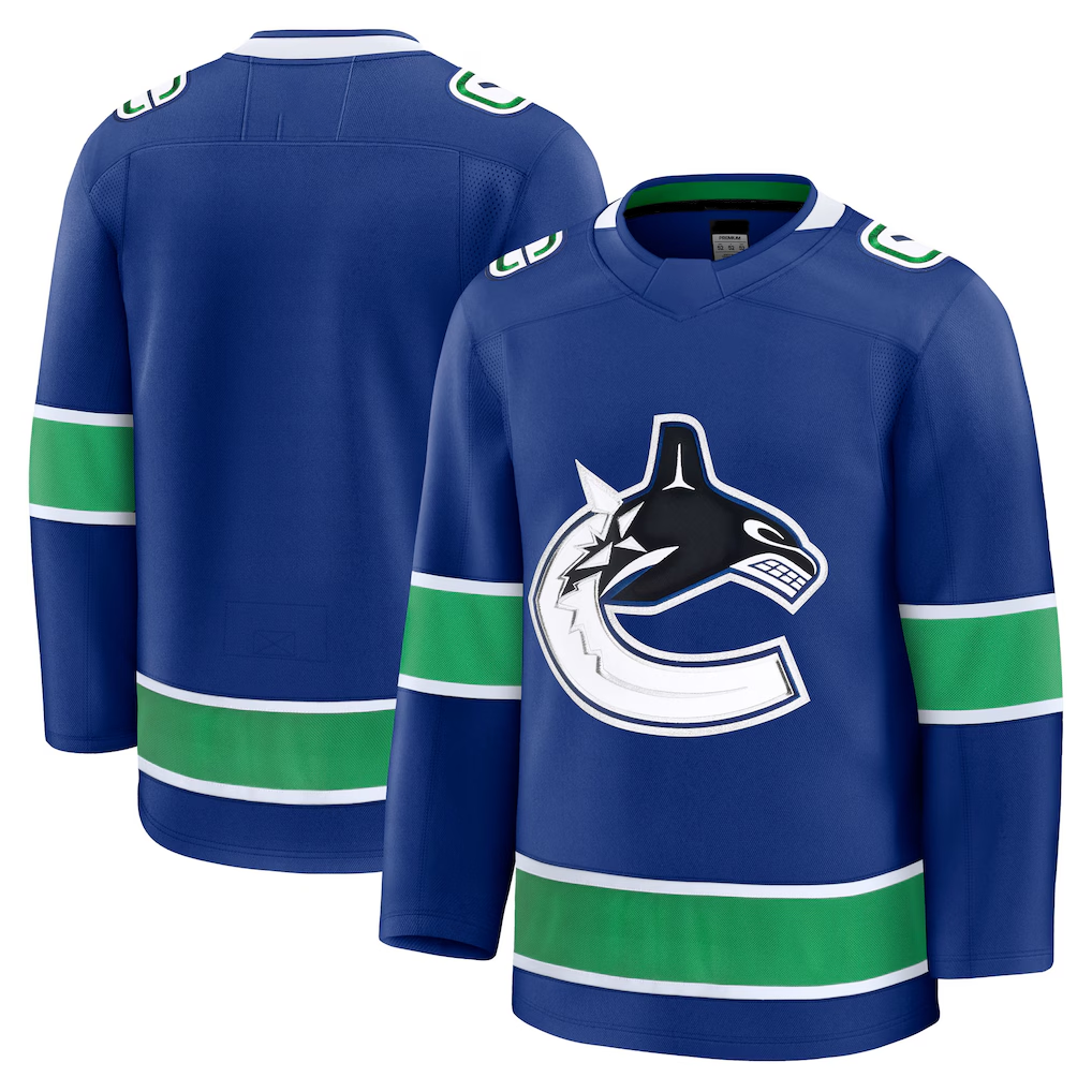 Ddoa V.Canucks Blue Home Premium Jerseys