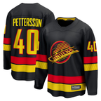 Ddoa V.Canucks #40 Elias Pettersson Black Breakaway Jerseys