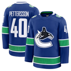 Ddoa V.Canucks #40 Elias Pettersson Blue Home Premium Jerseys