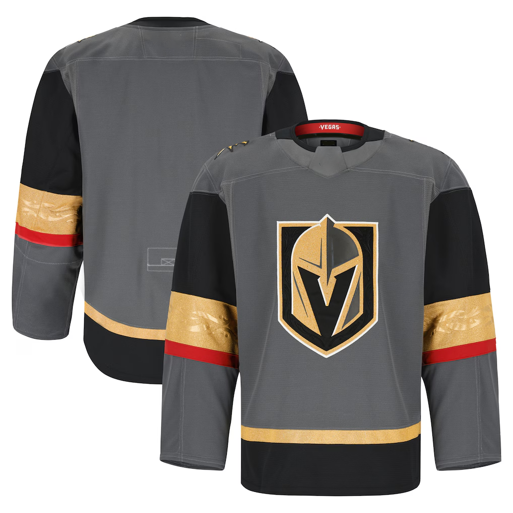Ddoa V.Golden Knights Gray Alternate Authentic Pro Jerseys