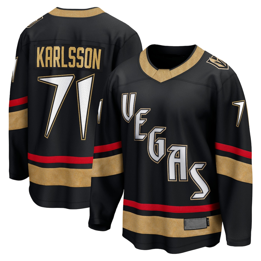 Ddoa V.Golden Knights #71 William Karlsson Black Special Edition 2.0 Breakaway Player Jerseys