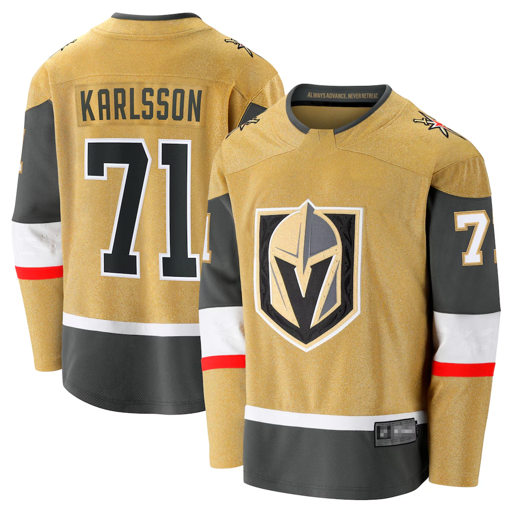 Ddoa V.Golden Knights #71 William Karlsson Gold Home Breakaway Jerseys