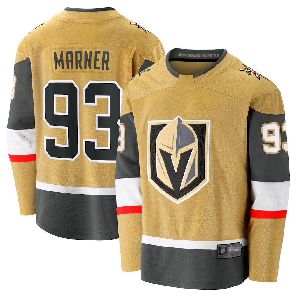 Ddoa V.Golden Knights #93 Mitch Marner Gold Home Breakaway Stitched Jerseys