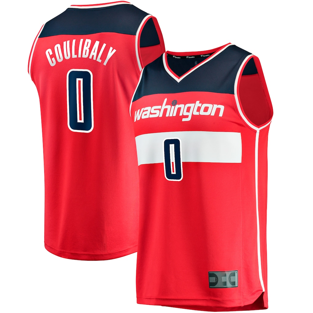 Ddoa W.Wizards #0 Bilal Coulibaly Red Fast Break Replica Jerseys - Icon Edition