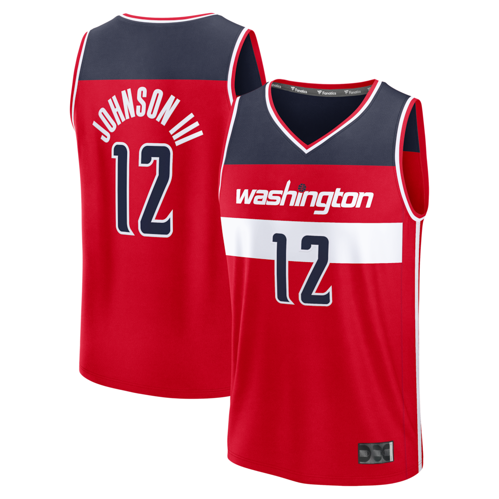 Ddoa W.Wizards #12 Tre Johnson III Red Fast Break Replica Jerseys - Icon Edition