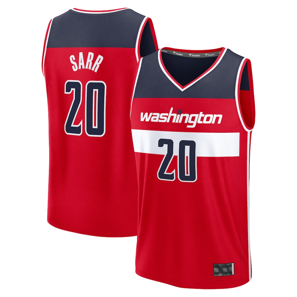 Ddoa W.Wizards #20 Alex Sarr Red Fast Break Replica Jerseys - Icon Edition