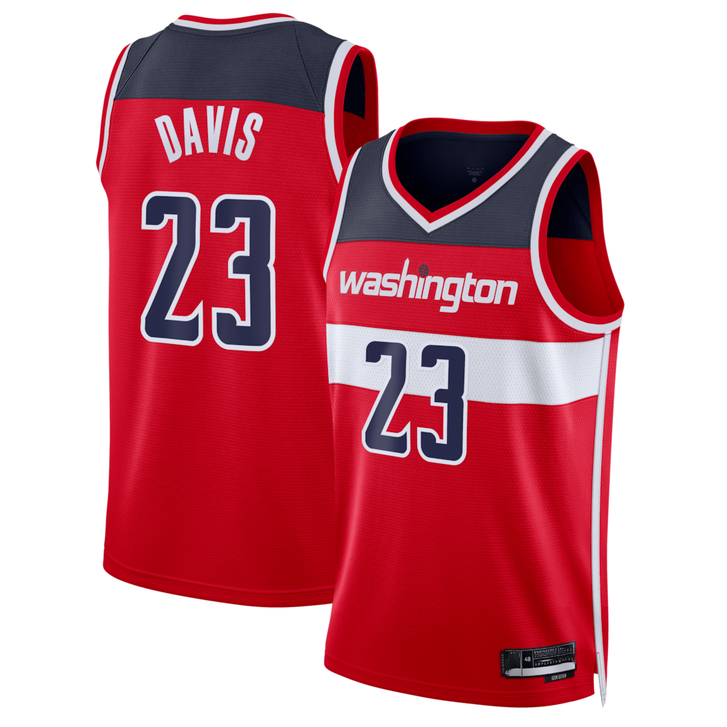 Ddoa W.Wizards #23 Anthony Davis Red Swingman Jerseys - Icon Edition