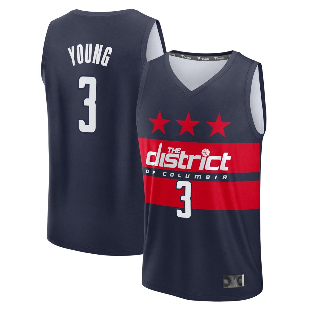 Ddoa W.Wizards #3 Trae Young Navy Fast Break - Statement Edition