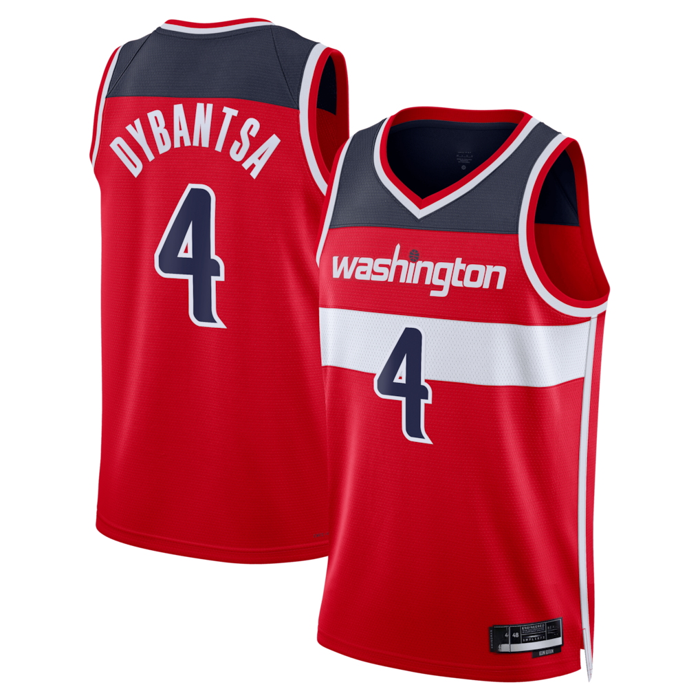 Ddoa W.Wizards #4 AJ Dybantsa Red 2026 Draft Swingman Jerseys - Icon Edition