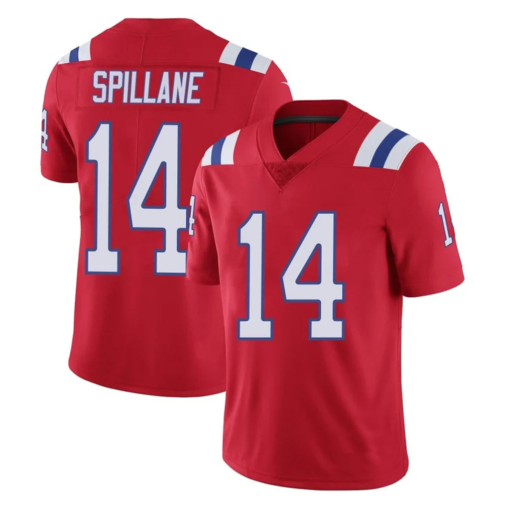 NE.Patriots #14 Robert Spillane Player Red Vapor Untouchable Home Game Ddoa Stitched Jerseys