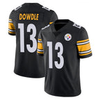 P.Steelers #13 Rico Dowdle Player Black Limited Vapor Untouchable Home Game Ddoa Stitched Jerseys