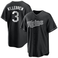 M.Twins #3 Harmon Killebrew Player Black Home Game Ddoa Stitched Jerseys