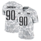W.Commanders #90 Charles Omenihu Player Arctic Camo Limited Salute To Service Home Game Ddoa Stitched Jerseys