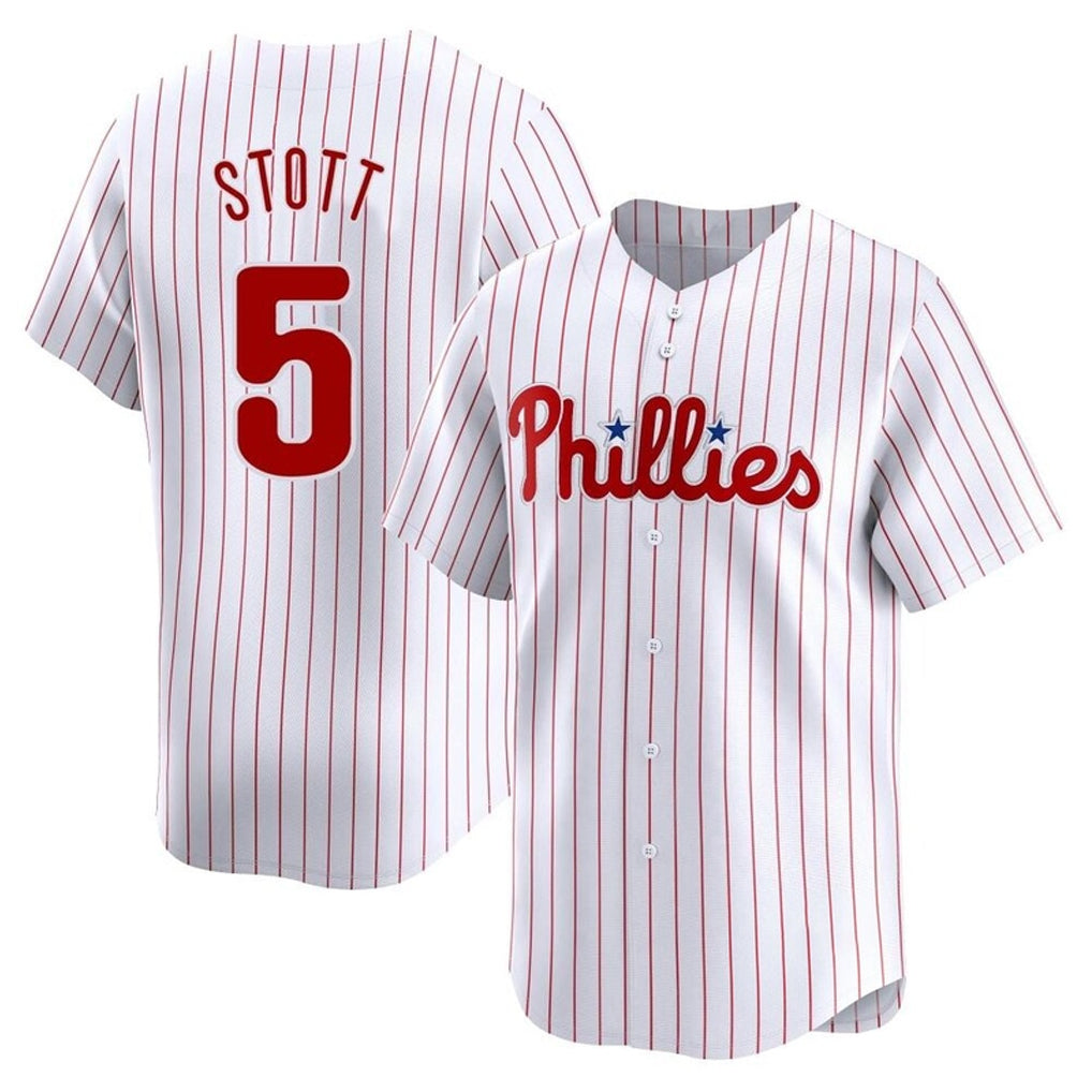 P.Phillies #5 Bryson Stott Player White Home Limited Ddoa Stitched Jerseys
