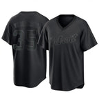 D.Tigers #35 Justin Verlander Player Black T-shirt Home Game Ddoa Stitched Jerseys
