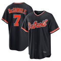 D.Tigers #7 Kevin McGonigle Player Navy Home Game Ddoa Stitched Jerseys