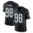 LV.Raiders #98 Maxx Crosby Player Black Limited Vapor Untouchable Home Game Ddoa Stitched Jerseys