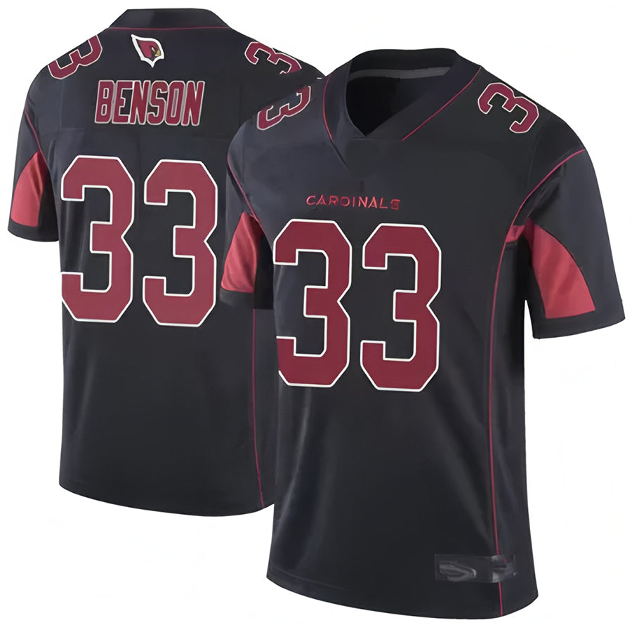 A.Cardinals #33 Trey Benson Player Black Vapor Limited Elite Ddoa Stitched Jerseys
